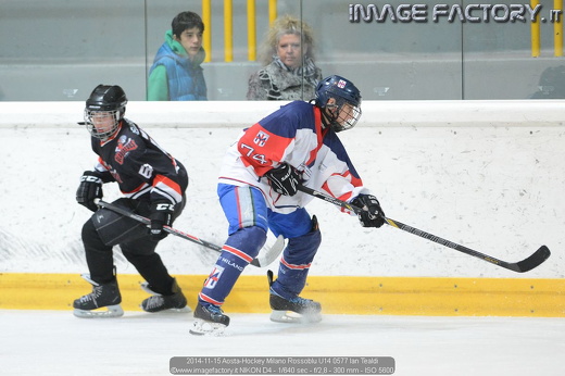 2014-11-15 Aosta-Hockey Milano Rossoblu U14 0577 Ian Tealdi